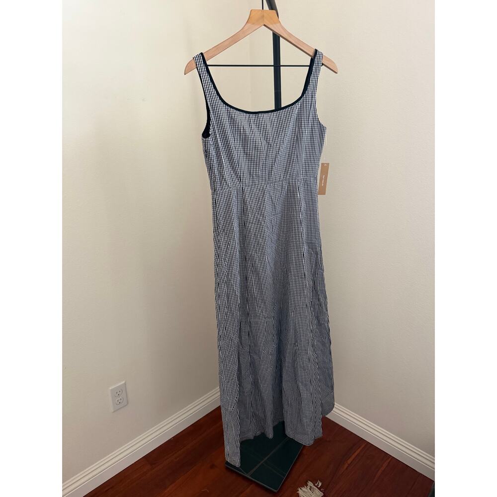 $160 New O.P.T Babette dress plaid black & white size 4 - Picture 9 of 10